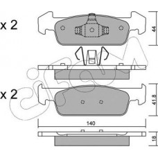 Cifam 822-975-1 - CIFAM  RENAULT Колодки тормозные пер. Sandero 1.2-1.6 12-. Logan 1.2-1.6 12-