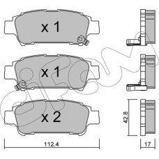 Cifam 822-428-0 - CIFAM TOYOTA Тормозные колодки задн. Avensis Verso 01-. Previa 00-
