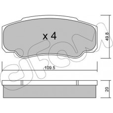 Cifam 822-532-0 - Комплект гальмівних накладок, дискове гальмо