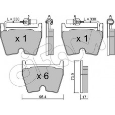 Cifam 822-1043-0 - CIFAM VW гальмівний колодки передні Phaeton 02-. AUDI. LAMBORGHINI