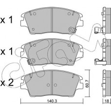 Cifam 822-1164-0 - Гальмівні колодки пер. Hyundai ix35 -Tucson -Elantra -Kia Sportage 1.6-2.4 13-