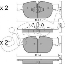 Cifam 822-1120-0 - CIFAM VOLVO гальмівні колодки передн.".18". S60 III. S90 II. V60 II. V90 II. XC40-60. XC90 II
