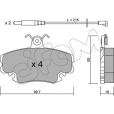 Cifam 822-120-0K - CIFAM RENAULT Гальмівні колодки передні CLIO 1.2 96-. ESPACE 2.0 88-. LADA