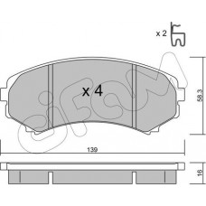 Cifam 822-399-0 - Гальмівні колодки пер. Mitsubishi Grandis 04-11-Pajero 90- sumitomo