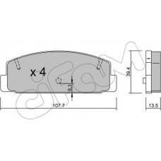 Cifam 822-302-1 - CIFAM MAZDA гальмівні колодки задні Mazda 6  02-. 323 00-03. 626 99-02. Premacy