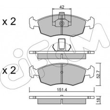 Cifam 822-274-3 - CIFAM FIAT гальмівні колодки передн. STRADA пікап 1.3 D 10-