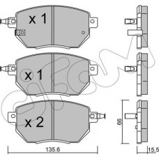 Cifam 822-741-0 - CIFAM NISSAN гальмівні колодки передн.InfinitiI FX 35-45 Tokico