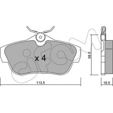 Cifam 822-712-0 - CIFAM CITROEN гальмівні колодки задн.Jumpy.Fiat Scudo.Peugeot Expert 07-