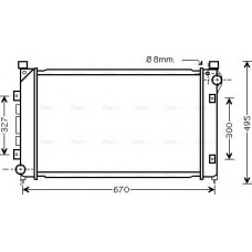 Ava Quality Cooling AU2163 - Радіатор, система охолодження двигуна