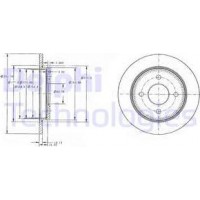 Delphi BG3054C - DELPHI FORD диск гальмівний задній Sierra.Focus