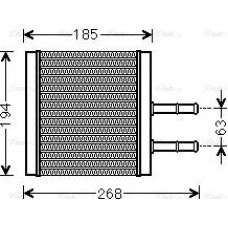 Ava Quality Cooling CTA6042 - Радиатор отопителя Авео b=192 алюм-паяный AVA