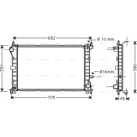 Ava Quality Cooling FD2265 - Радіатор, система охолодження двигуна