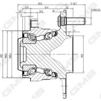 GMB GH35120M - GMB HONDA Ступица задн. CR-V 1.6-2.0 12-16