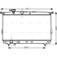 Ava Quality Cooling HY2106 - AVA HYUNDAI Радіатор охолодження Sonata IV. Grandeur. Kia Magentis 2.0-3.5 98-