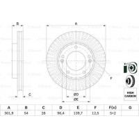 BOSCH 0986479F20 - BOSCH KIA гальмівний диск передн.Sorento 02-