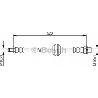 BOSCH 1987481680 - BOSCH шланг гальмівний передн. Mini Countryman 11-
