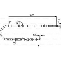 BOSCH 1987482080 - BOSCH SUBARU трос ручн.гальма прав.Forester 97-