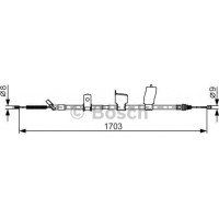 BOSCH 1987482338 - BOSCH NISSAN трос ручного гальма лів. Qasqai 07-