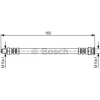 BOSCH 1987476629 - BOSCH FIAT шланг гальм. задн. Ducato 01- . Tipo. Tempra