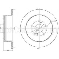 Cifam 800-1542C - CIFAM TOYOTA Тормозной диск задн. Lexus RX 03-