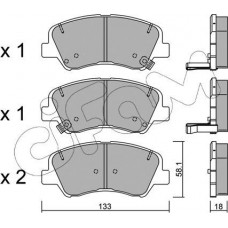 Cifam 822-943-0 - CIFAM HYUNDAI Тормозные колодки передн.Accent 10-. KIA  Rio III