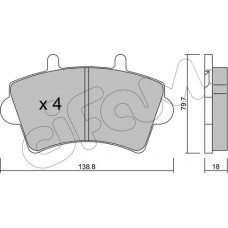 Cifam 822-545-0 - CIFAM RENAULT Тормозные колодки передн. Master II 98-Opel Movano 98-