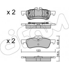 Cifam 822-556-0 - Комплект гальмівних накладок, дискове гальмо