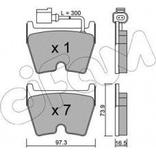 Cifam 822-1043-1 - CIFAM AUDI гальмівні колодки перед. Q3 RS 2.5 13-18. A3 Sportback RS3 15-