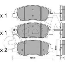 Cifam 822-1031-0 - CIFAM HYUNDAI гальмівні колодки передн. Santa Fe. Kia Carnival