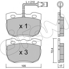 Cifam 822-177-0 - CIFAM LAND ROVER Гальмівні колодки передні DISCOVERY I 2.5 89-. RANGE ROVER I 2.5 92-