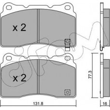 Cifam 822-288-5 - CIFAM MITSUBISHI гальмівні колодки передн. Lancer V EVO 04 -. Subaru Impreza WRX 01-. RENAULT. FORD