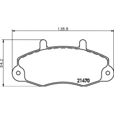 HELLA PAGID 8DB 355 006-391 - Комплект гальмівних накладок, дискове гальмо