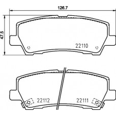 HELLA PAGID 8DB 355 036-441 - Комплект гальмівних накладок, дискове гальмо