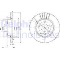 Delphi BG3417 - DELPHI VW диск гальмівний передній вентил.280мм T4 96-