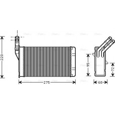 Ava Quality Cooling CN6055 - Радиатор отопителя салона PSA Berlingo 1.6 HDI 08> MT-AT AC-- CN6055 AVA