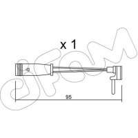 Cifam SU.129 - CIFAM DB датчик гальм. колодок. 203. 204. 211. 220 1шт.