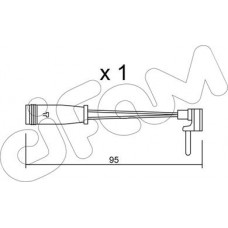 Cifam SU.129 - CIFAM DB датчик гальм. колодок. 203. 204. 211. 220 1шт.