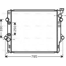 Ava Quality Cooling TO2367 - Радиатор охлаждения двигателя Toyota LC120 Prado 02>09 4.0 i V6 AC TO2367 AVA