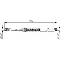 BOSCH 1987481447 - BOSCH шланг гальм. CADDY III -15