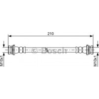 BOSCH 1987481628 - BOSCH RENAULT  шланг гальмівний задній KOLEOS 07-