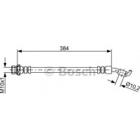 BOSCH 1987481884 - Гальмівний шланг HYUNDAI-KIA Tucson-ix35-Sportage RL 2.0-2.4 10>>