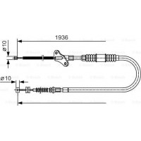 BOSCH 1987482111 - Тросовий привод, стоянкове гальмо