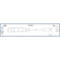 HITACHI 134714 - HUCO VW К-кт высоковольтных проводов GOLF IV 1.6 двиг.AKL.AEH