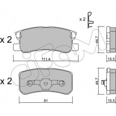 Cifam 822-400-0 - CIFAM MITSUBISHI Тормозные колодки задн. Pajero 2.5.Outlander.Grandis.Dodge.Chrysler