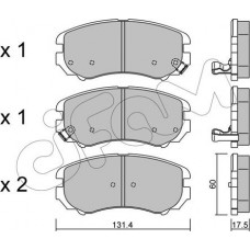 Cifam 822-503-0 - CIFAM HYUNDAI Тормозные колодки перед. Tucson.Sonata..KIA Magentis.Sportage 01-