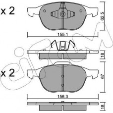 Cifam 822-534-0 - CIFAM FORD Тормозные колодки передн.C-Max.Focus II.III.Kuga I.II Mazda 3.5.Volvo 03-