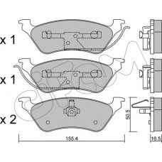 Cifam 822-625-0 - CIFAM CHRYSLER Гальмівні колодки дисковые Voyager 01- задн.