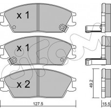 Cifam 822-081-1 - CIFAM HYUNDAI Тормозн.колодки передн.Accent 94-.Getz 02-.Pony 89-