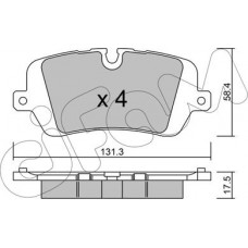 Cifam 822-1025-0 - CIFAM LANDROVER Колодки тормозные задн.Discovery V.Range Rover IV.Sport 12-