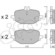 Cifam 822-1359-0 - Комплект гальмівних накладок, дискове гальмо